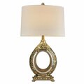 Estallar Vintage Silver with Gold Flowers Table Lamp ES3101345